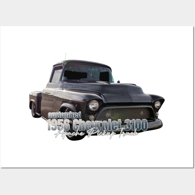 Customized 1956 Chevrolet 3100 Apache Pickup Truck Wall Art by Gestalt Imagery